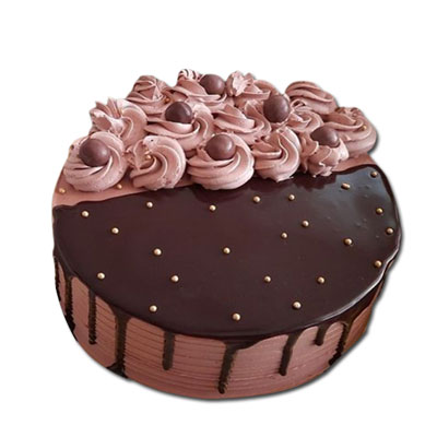 "Delicious round shape chocolate cake - 1kg - Click here to View more details about this Product